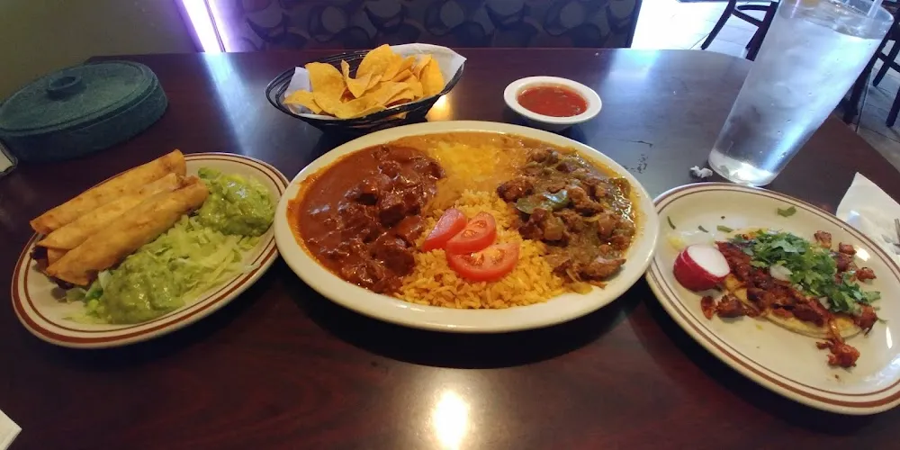 Fifty Fifty Half Red Chile Half Green Chile